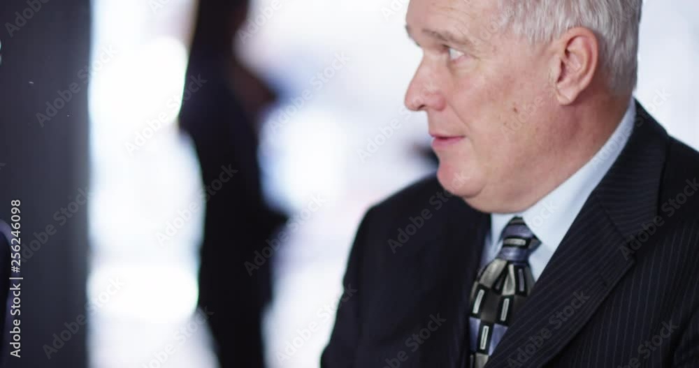 4K Close up 2 executive businessmen looking at digital tablet & having a discussion. Slow motion. 4K Close up 2 executive businessmen looking at digital tablet & having a discussion. Slow motion.