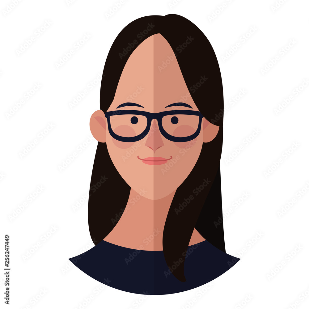 Woman face cartoon Woman face cartoon