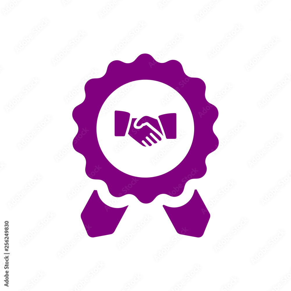 Badge, certificate, medal, quality, reward, Award Plaque, Award Ribbon. purple color award icon