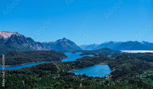 Amazing Landscape of Lakes and Andes Mountains in Patagonia, Argentina. © evagattuso
