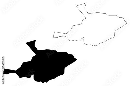 Al Jawf Region (Regions of Saudi Arabia, Kingdom of Saudi Arabia, KSA) map vector illustration, scribble sketch Al-Jouf (Al-Jawf) map