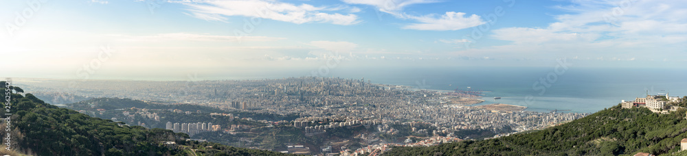 Panorama of Beirut, Lebanon