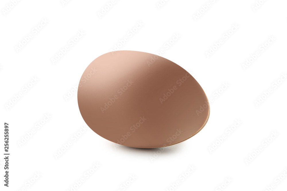 Chocolate easter egg isolated on white Chocolate easter egg isolated on white