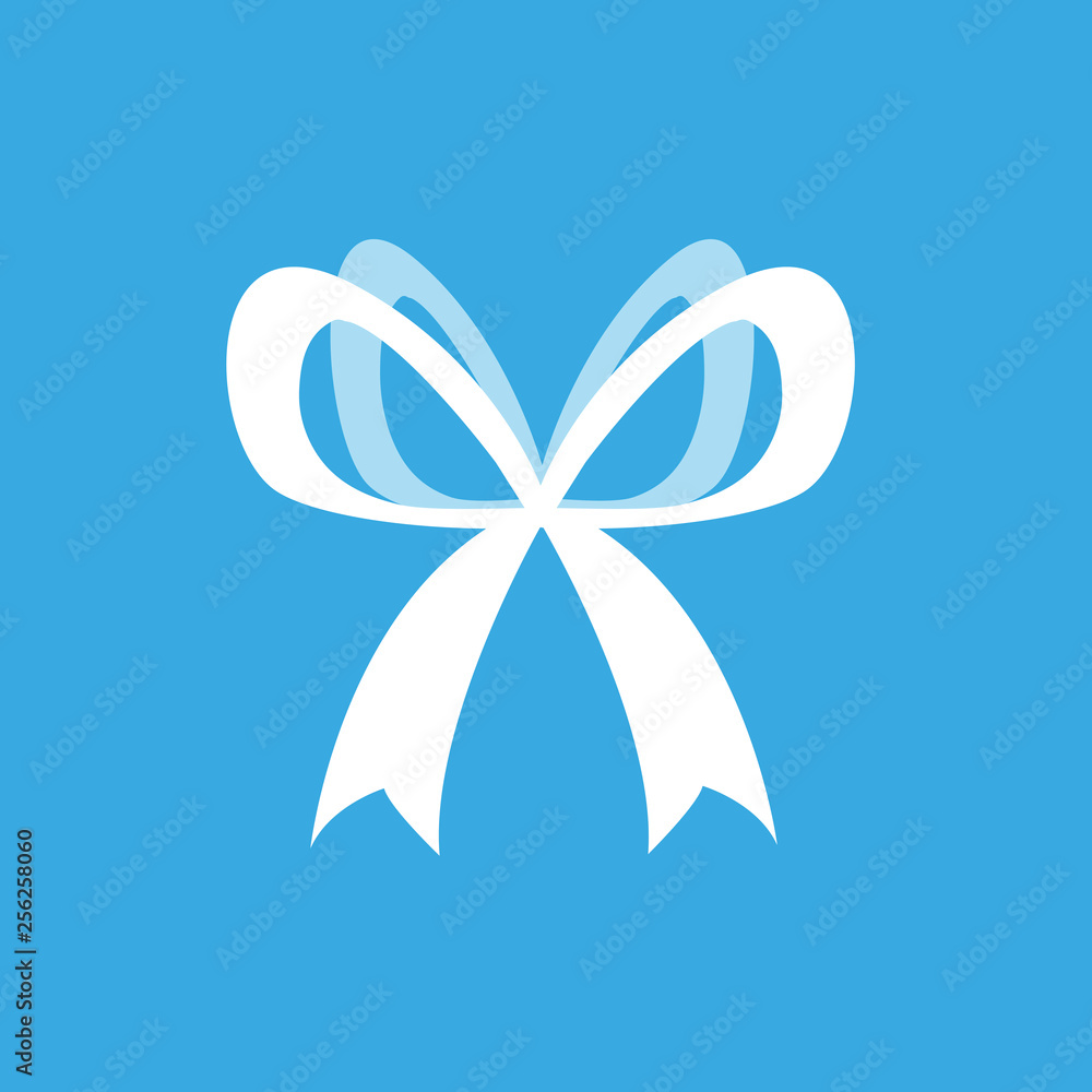 elegant bow ribbon icon