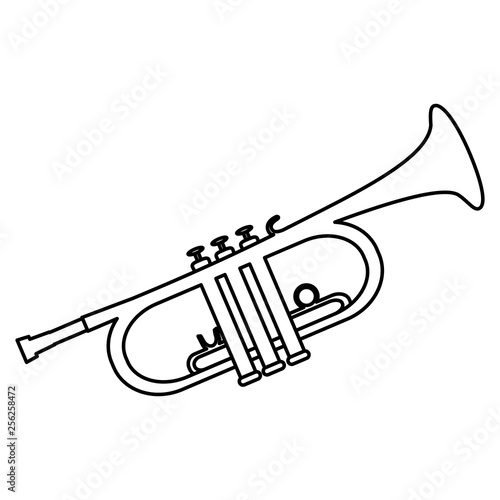 trumpet instrument musical icon