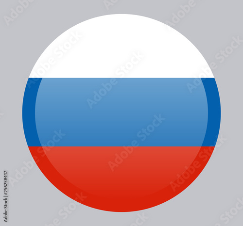 Free Download Russia flag in circle shape in national colors, vector. Russia flag, official colors and proportion correctly. National Russia flag. Flat - GFXLoad