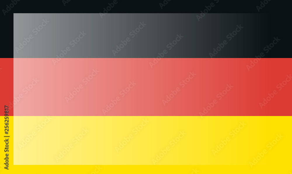 Naklejka premium Germany flag, official colors and proportion correctly. National Germany flag.