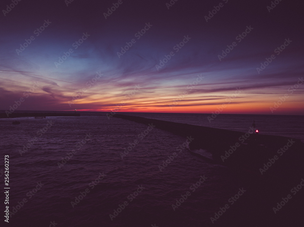 Obraz premium Sea seaside sunset coast sunrise nature day