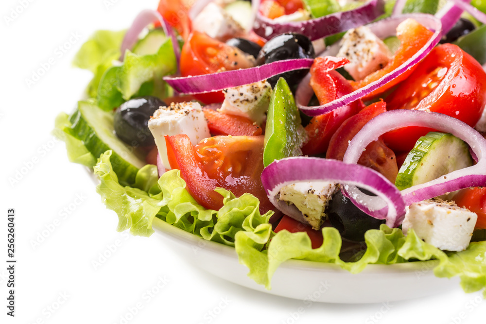 Bowl of Healthy Greek Salad Bowl of Healthy Greek Salad