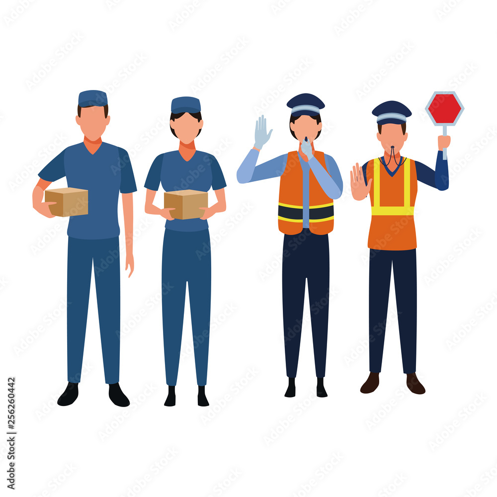 Jobs and professions avatars Jobs and professions avatars