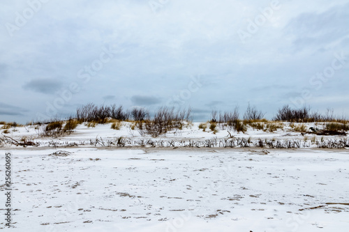 Pucka Bay in winter time.   photo