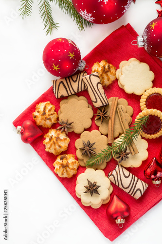 Christmas cookies and decorations