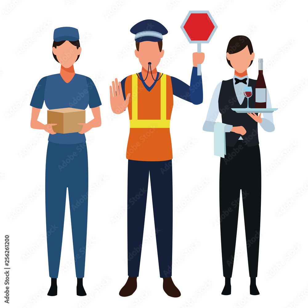 Jobs and professions avatars Jobs and professions avatars
