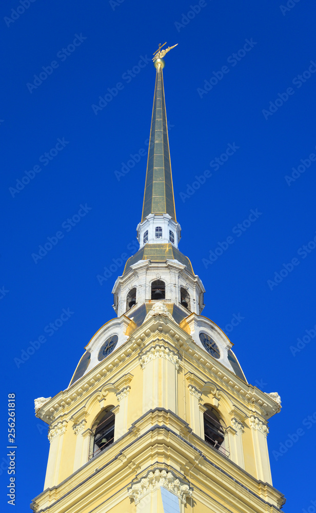 Peter and Paul Cathedral in Saint Petersburg. Peter and Paul Cathedral in Saint Petersburg.