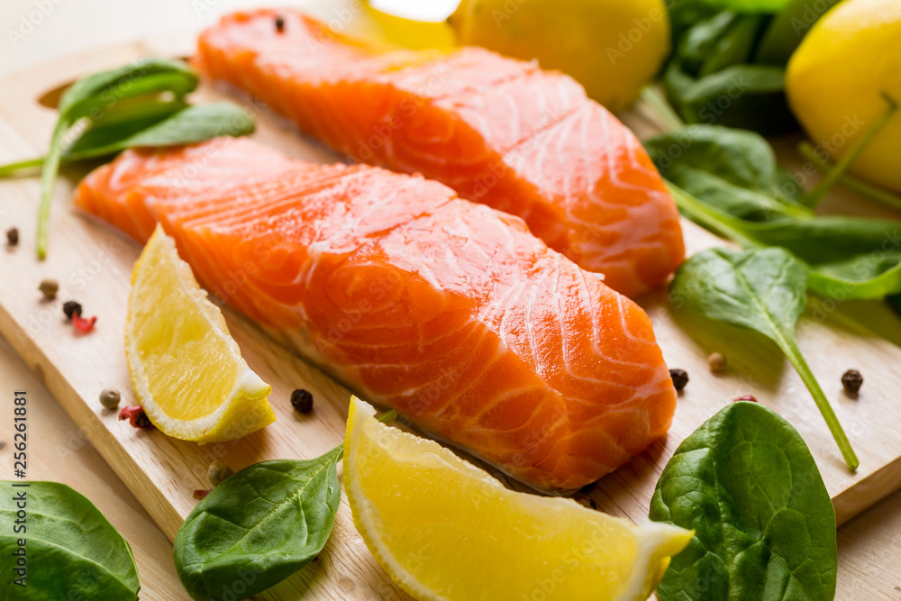 Raw Salmon Fillet Raw Salmon Fillet