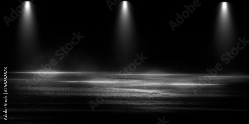 Wet asphalt, reflection of ...