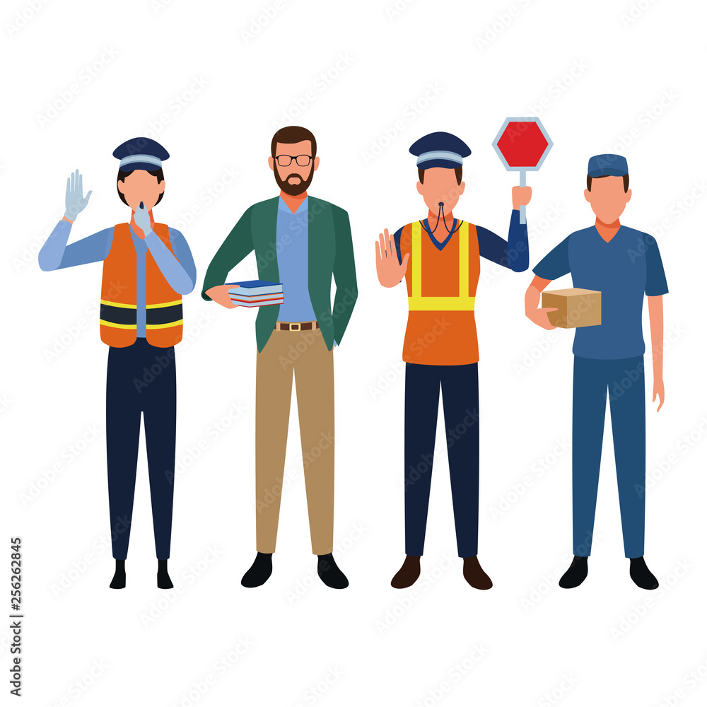 Jobs and professions avatars