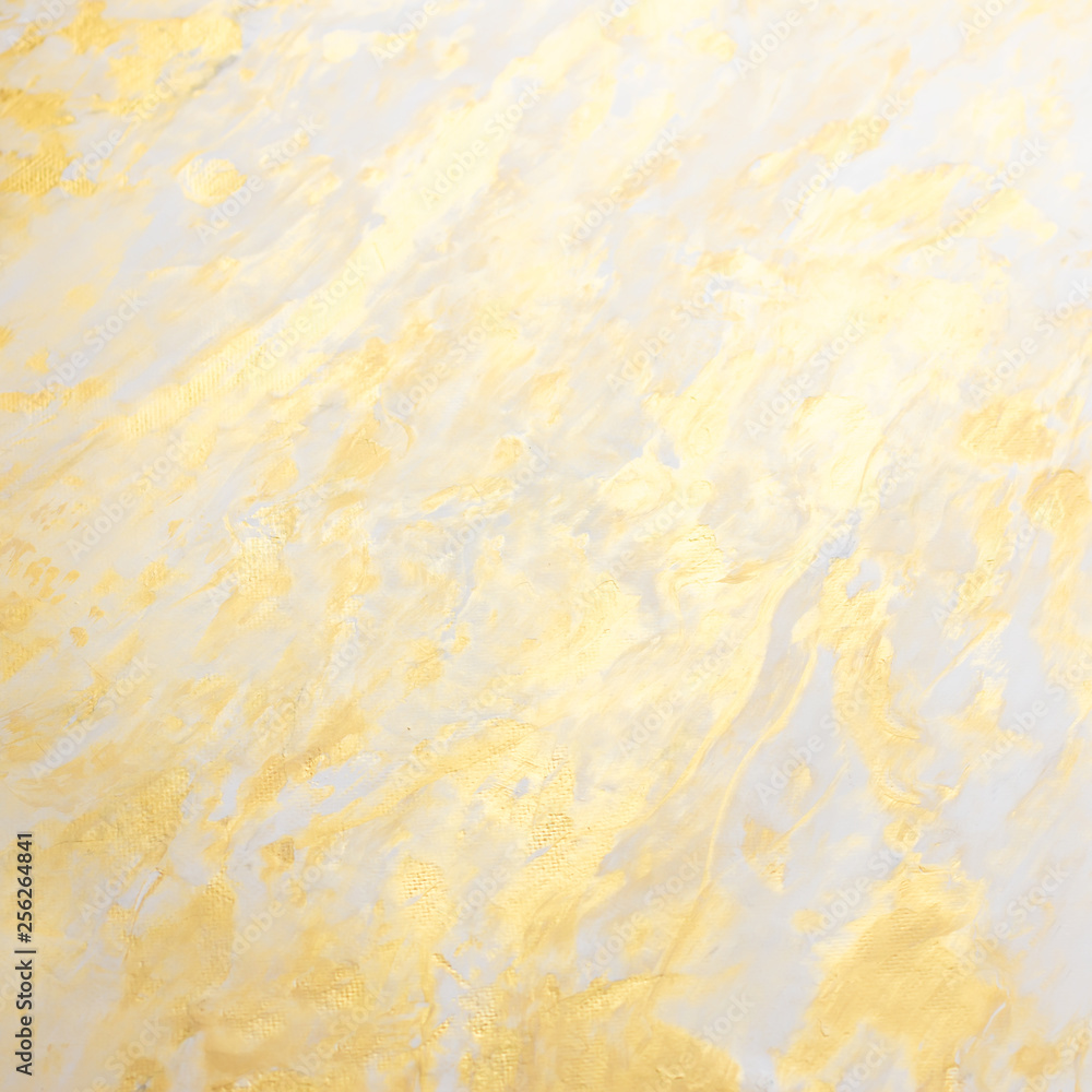 Abstract golden textured hand painted background closeup Abstract golden textured hand painted background closeup