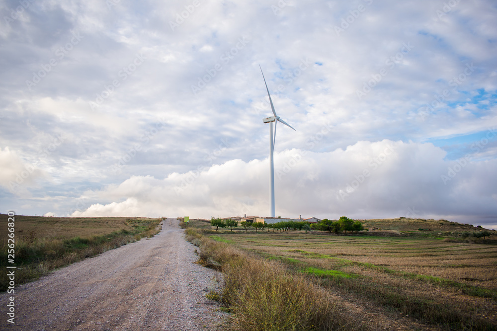 Wind turbine field on the hill for renewable energy source Wind turbine field on the hill for renewable energy source