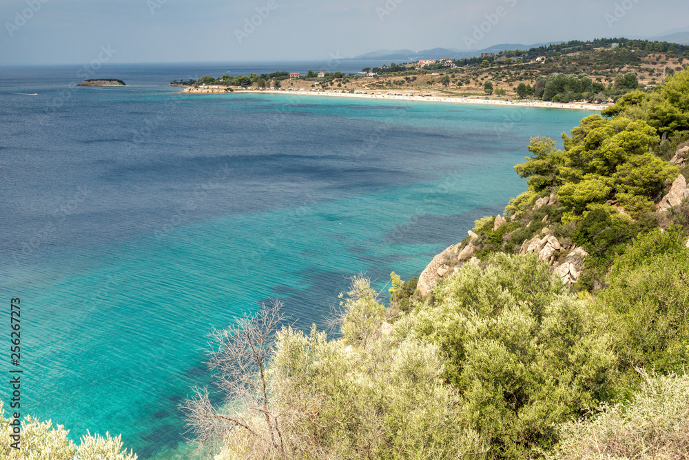 Amazing Seascape with Agios Ioannis Beach at Sithonia peninsula, Chalkidiki, Central Macedonia, Greece