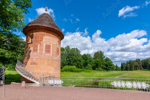 Pil tower in Pavlovsk park, St. Petersburg, Russia photo