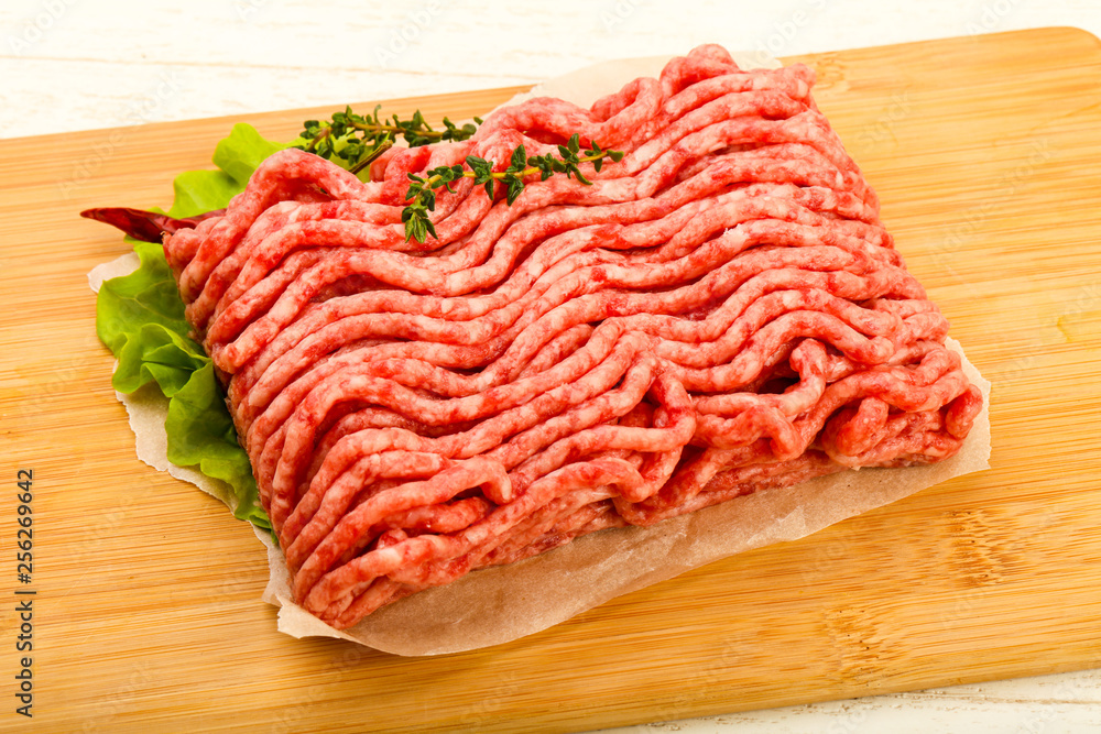 Raw minced beef meat Raw minced beef meat