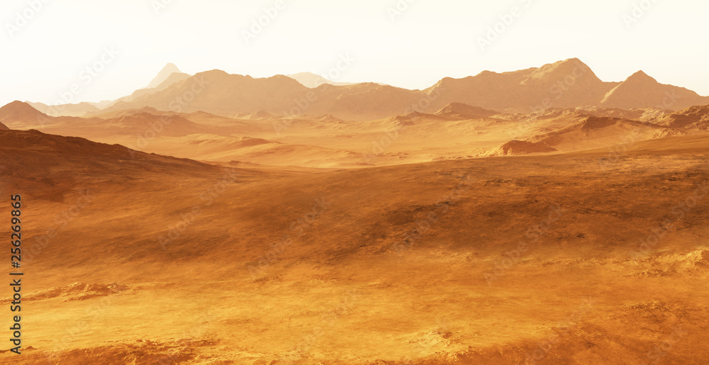 Naklejka premium Alien planetary landscape