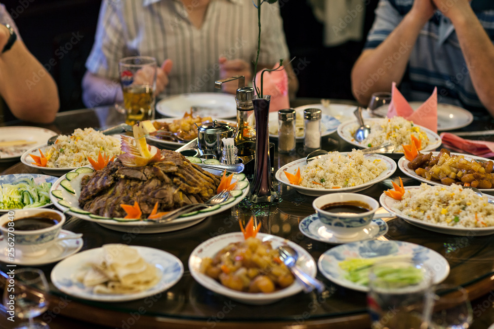 Obraz premium Food in Chinese restorane