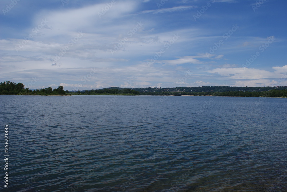sky, water and lake, the blue of nature sky, water and lake, the blue of nature