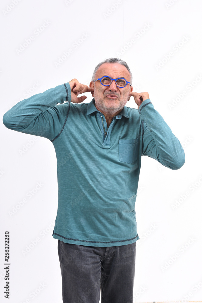 noise man on white background noise man on white background