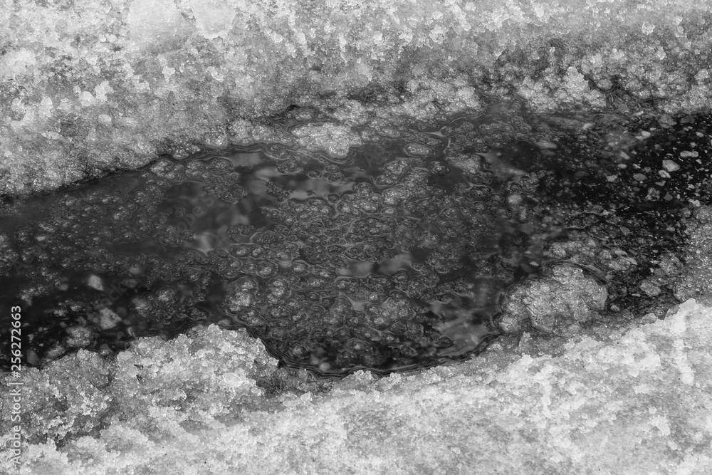 Obraz premium puddle on the ice