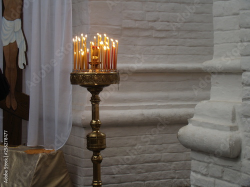 candles in church