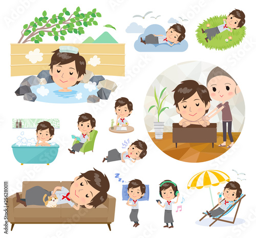 Western cuisine cook men_relax