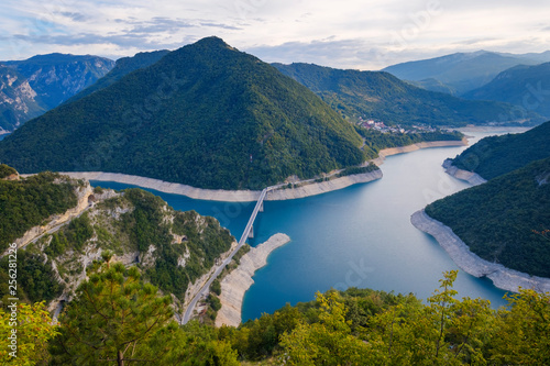 Montenegro, Pluzine province, reservoir Pivsko jezero photo