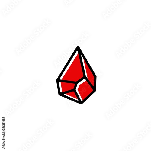blood stone drop logo vector icon illustration
