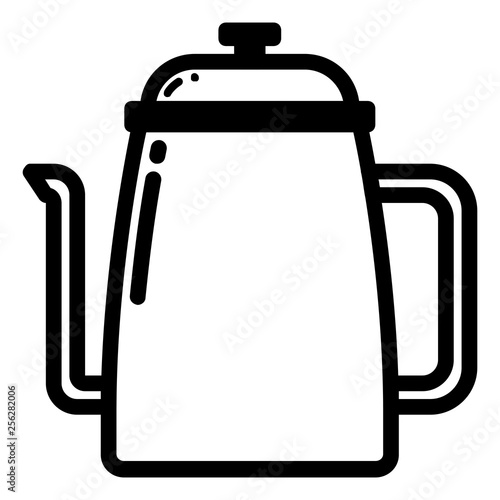 Kettle icon with line style