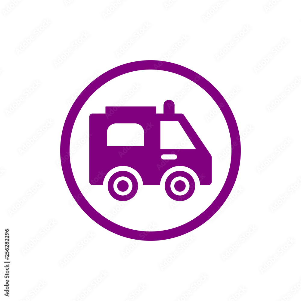 Ambulance, car, emergency, medical, medical purple color icon Ambulance, car, emergency, medical, medical purple color icon