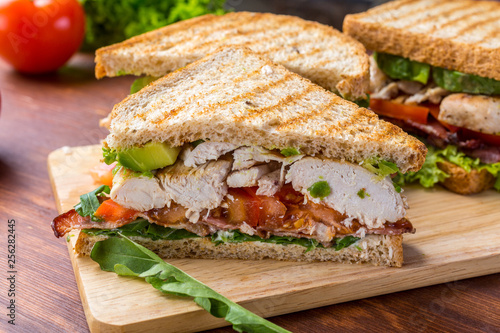 Bacon, Lettuce and Tomato BLT Sandwiches