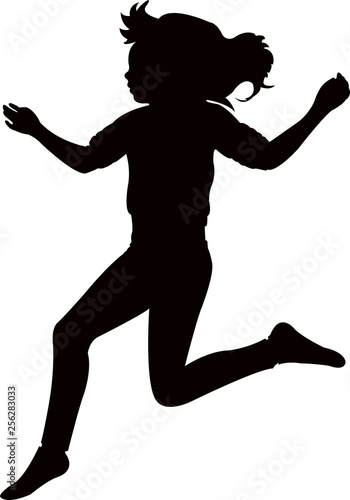 a child lying down, sleeping body silhouette vector