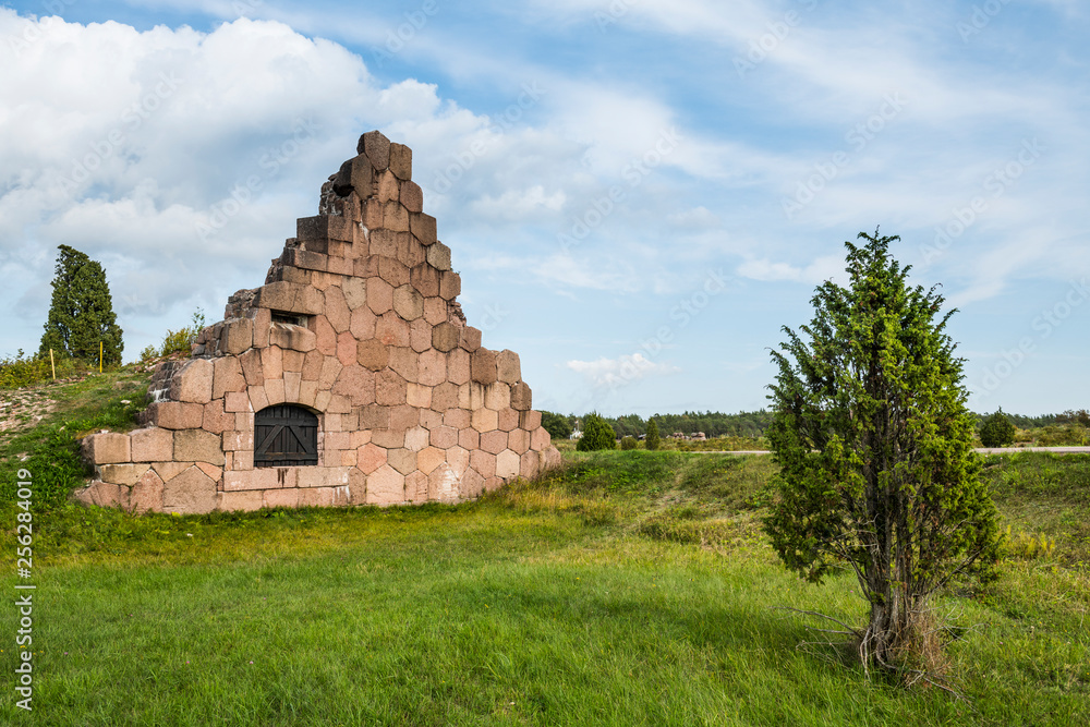Finland, Aland, Bomarsund castle ruins Finland, Aland, Bomarsund castle ruins