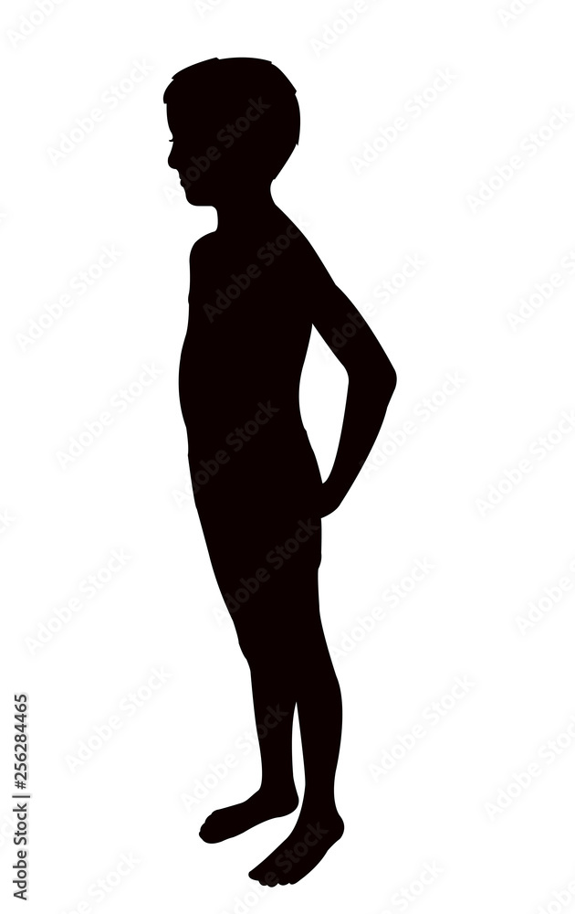 a boy body silhouette vector a boy body silhouette vector