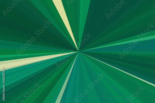 Abstract green rays backgro...