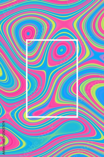 Abstract psychedelic poster background and liquid design, dynamic.