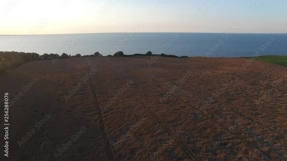 Aerial shot of cliff at the baltic sea Aerial shot of cliff at the baltic sea