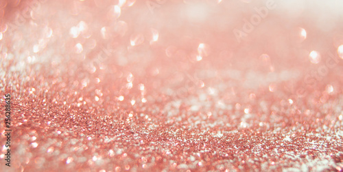 Red bokeh holiday textured glitter background