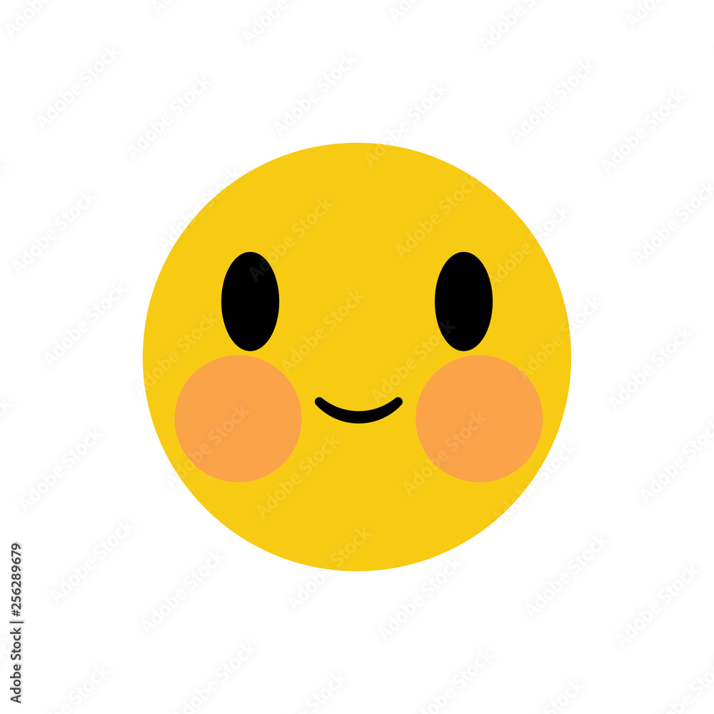 Relieved Expression Emoji Smiley Face Vector Design Art Relieved Expression Emoji Smiley Face Vector Design Art