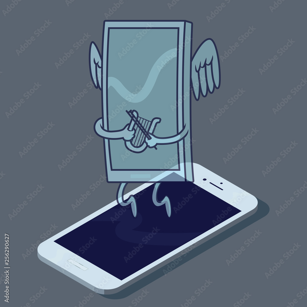 Cell phone dead with no battery vector illustration. Power, technology,  smartphone, electricity, information design concept Stock Vector | Adobe  Stock