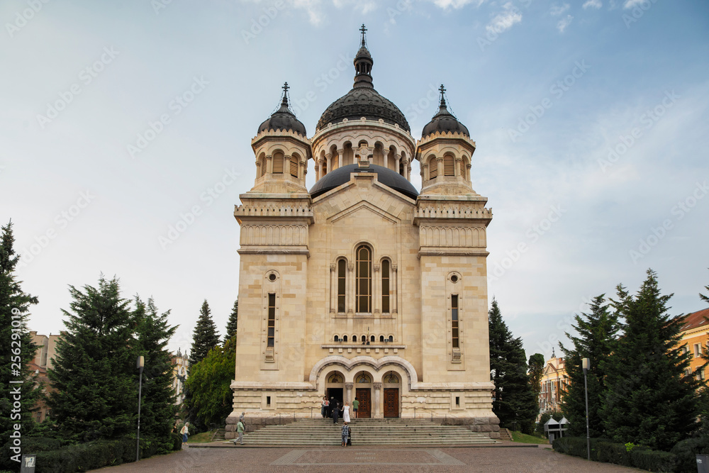 The metropolitan cathedral  in  Cluj-Napoca.