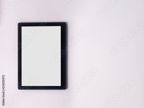 isolated on empty screen with tablet and smartphone