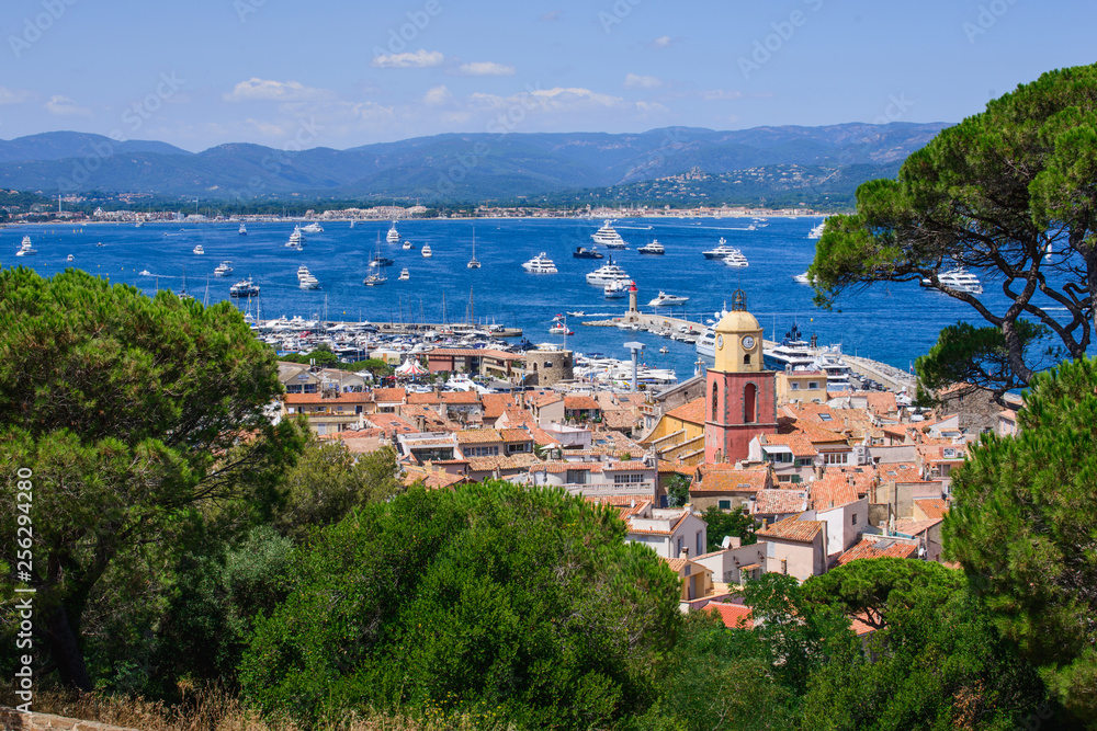 st tropez -  azure water and yachts